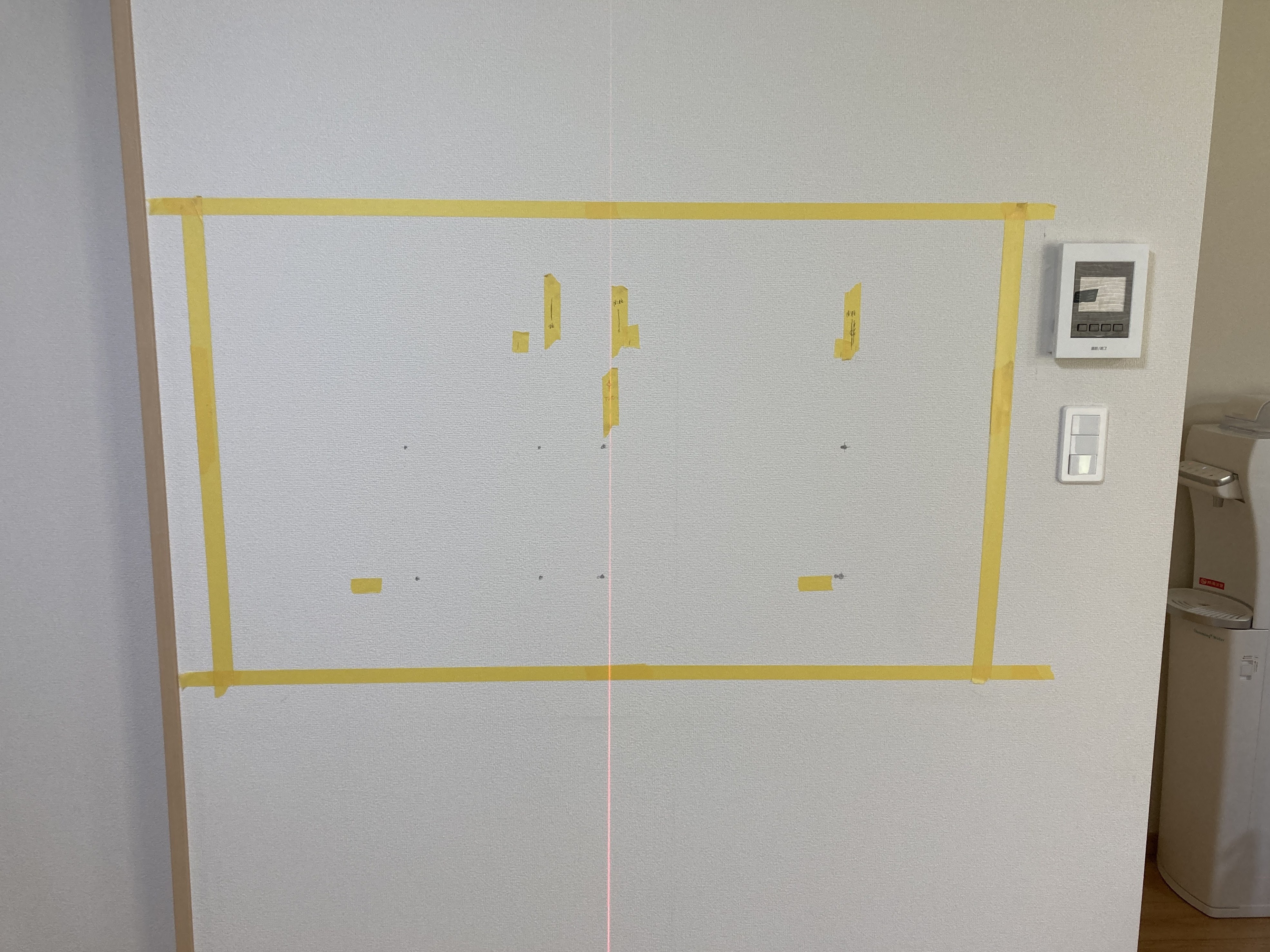 壁掛けテレビ工事 施工前