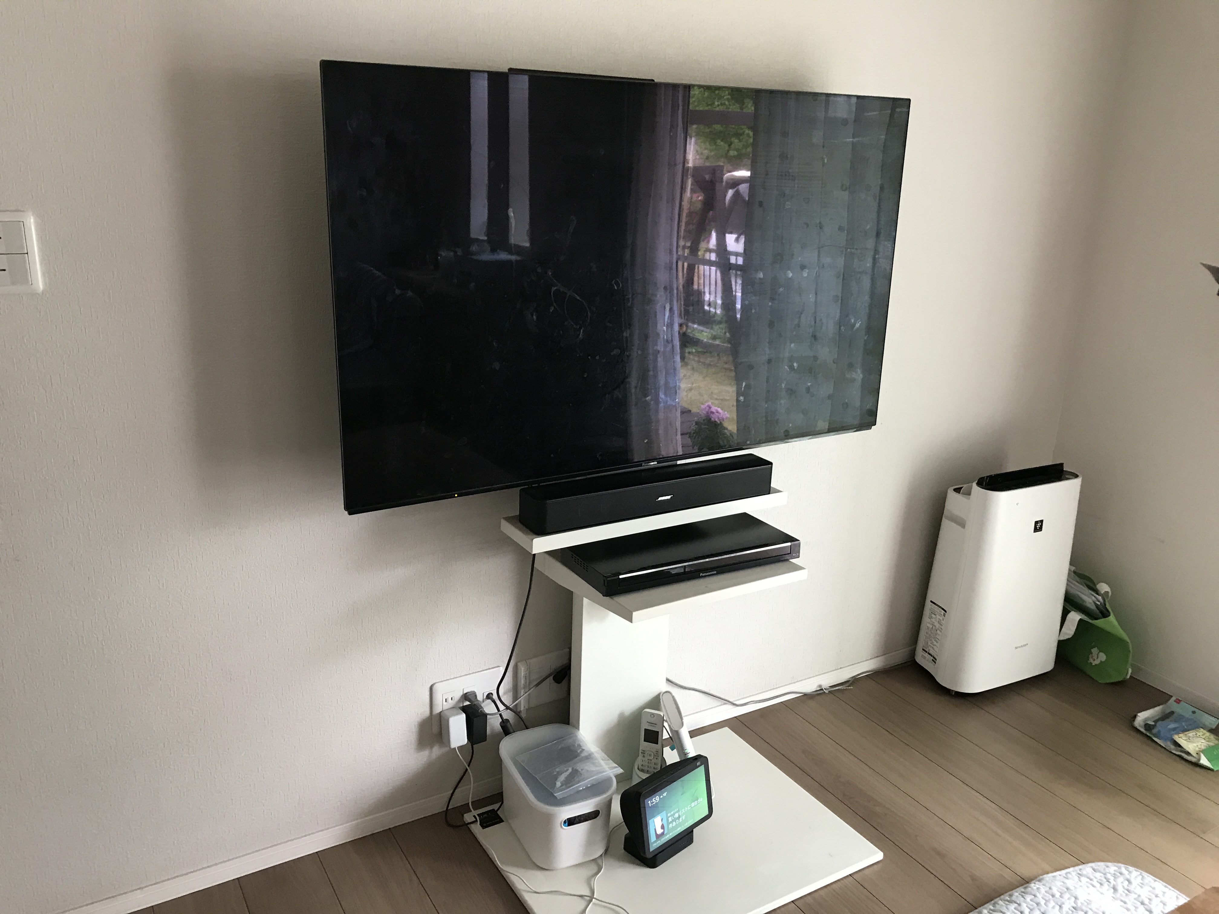 壁掛けテレビ工事_施工事例1